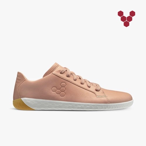 Vivobarefoot Geo Court II Womens Trainers Rose UK FAZI